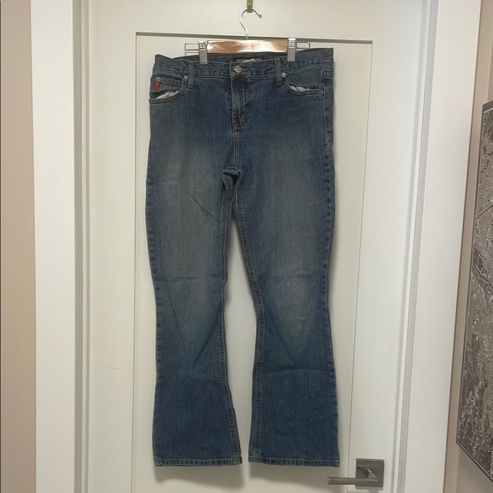 Guess Blue Flare Wide Leg Jeans